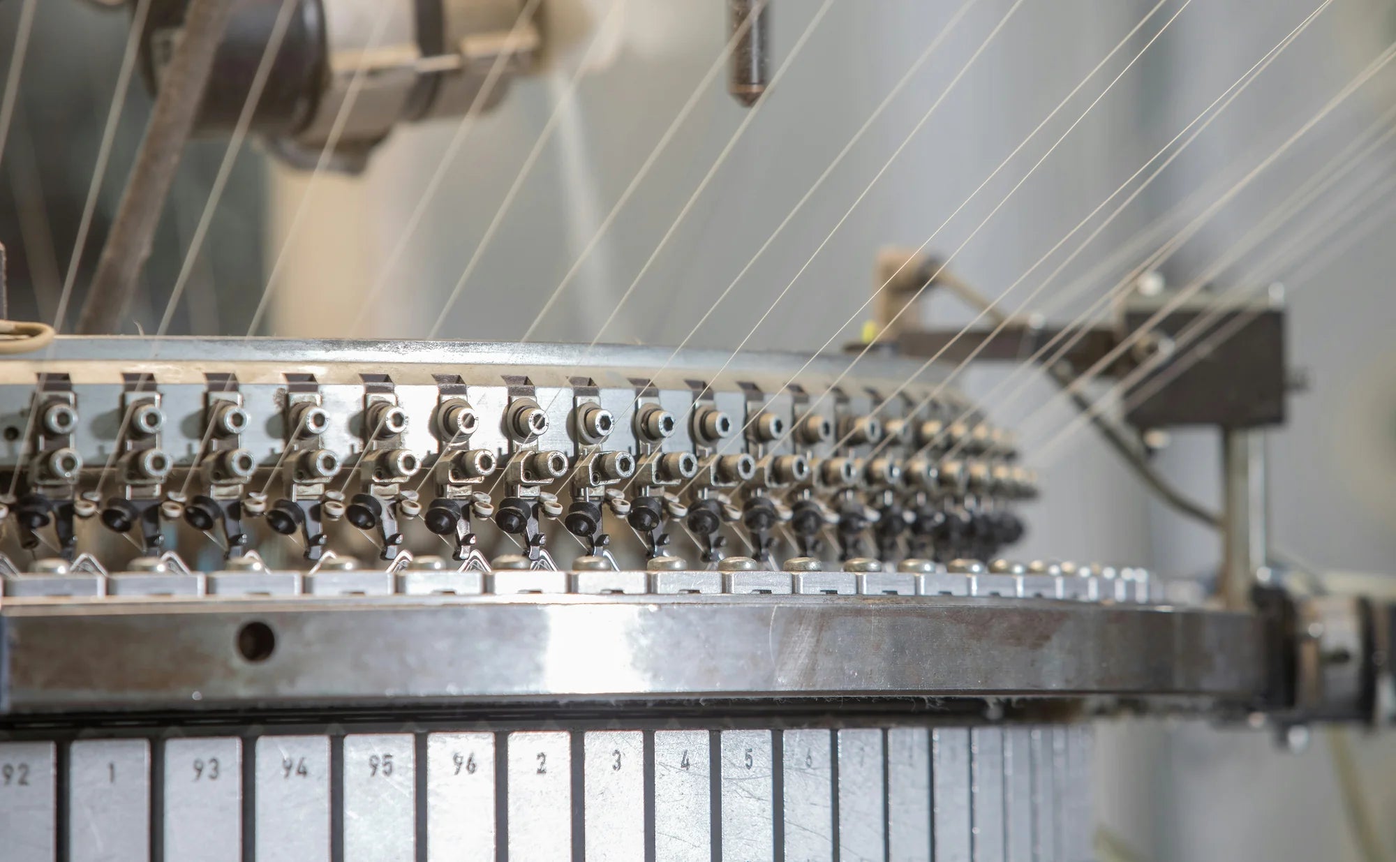 Circular knitting equipment at Orange Textile